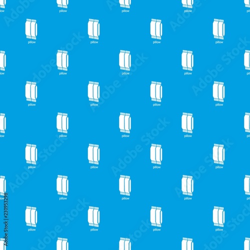 Pillow pattern vector seamless blue repeat for any use
