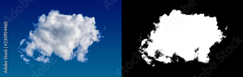 Cloud mask separated from background