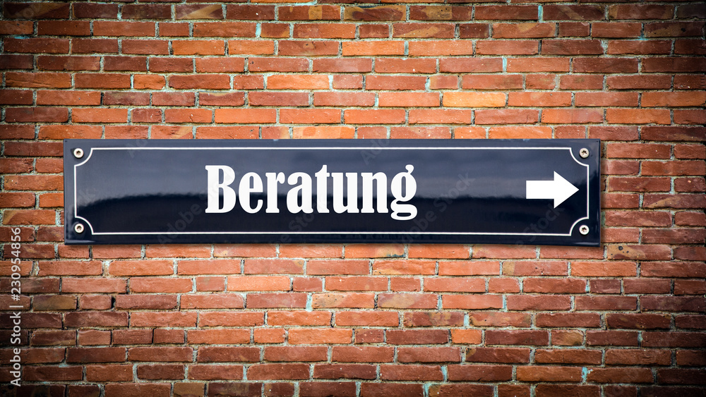 Fototapeta premium Schild 404 - Beratung