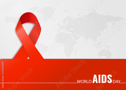 Vector illustration on the theme World Aids Day.
