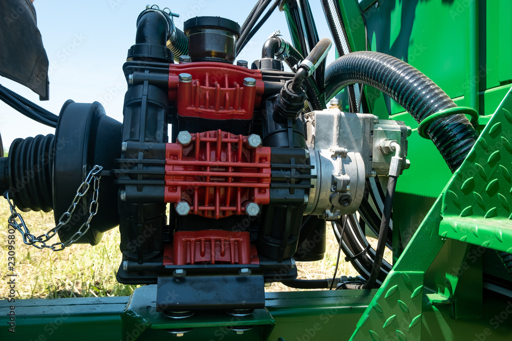 close up details of the sprayer for chemical treatment of plants close up details of the sprayer for chemical treatment of plants