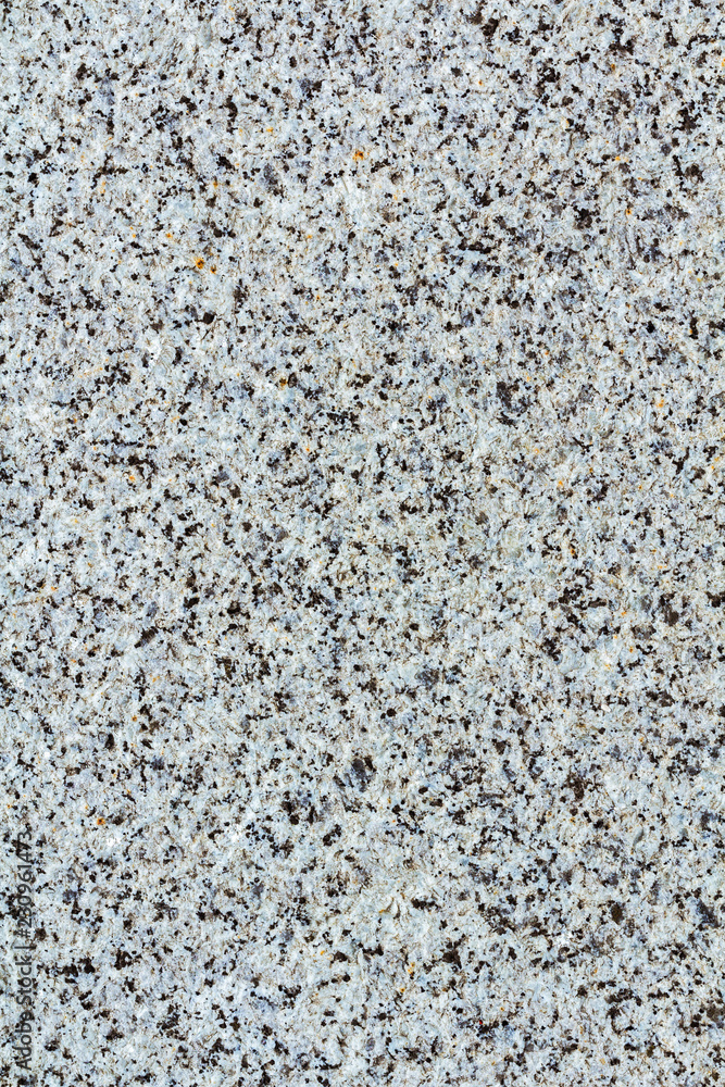 Vertical image of texture gray granite. Smooth light stone texture. Gray colors. Gray stone with dark inclusions. Material for decoration, background texture, interior design. Uniform surface interspe Vertical image of texture gray granite. Smooth light stone texture. Gray colors. Gray stone with dark inclusions. Material for decoration, background texture, interior design. Uniform surface interspe