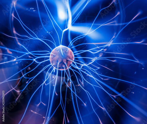 Close up of Plasma globe