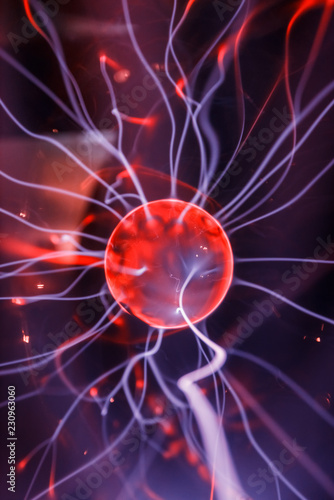 Close up of Plasma globe