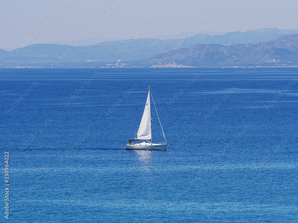 Yacht trip near Salou, Catalonia