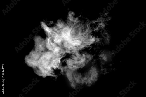 smoke isolated on black background image © alesmunt
