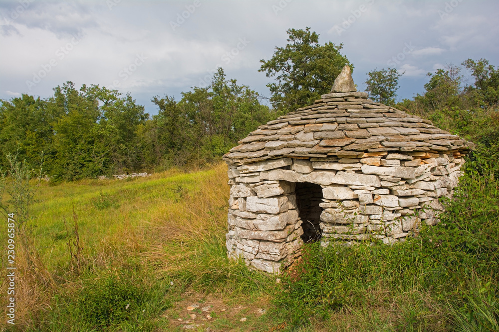 A kazun near Vodnjan in Istria, Croatia - a traditional dry wall shelter constructed for farmers and shepherds
A kazun near Vodnjan in Istria, Croatia - a traditional dry wall shelter constructed for farmers and shepherds