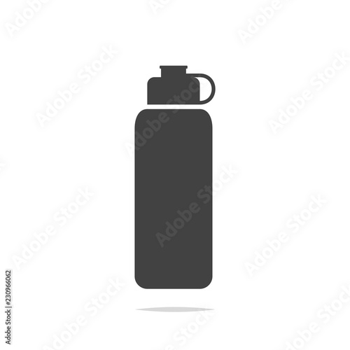 Reusable water bottle icon vector