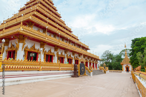 The famous pagoda of Wat Nongwang in Khon Kaen, Thailand. photo