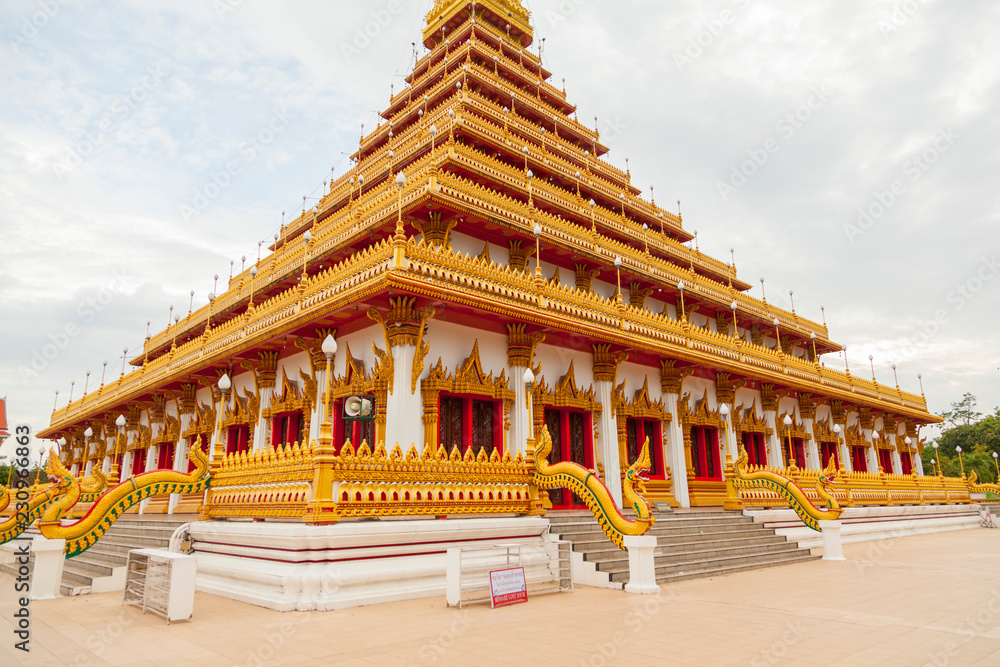 The famous pagoda of Wat Nongwang in Khon Kaen, Thailand. The famous pagoda of Wat Nongwang in Khon Kaen, Thailand.