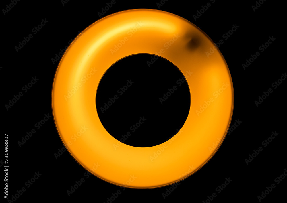 Decorative beautiful toroidal lamp for lighting in public places