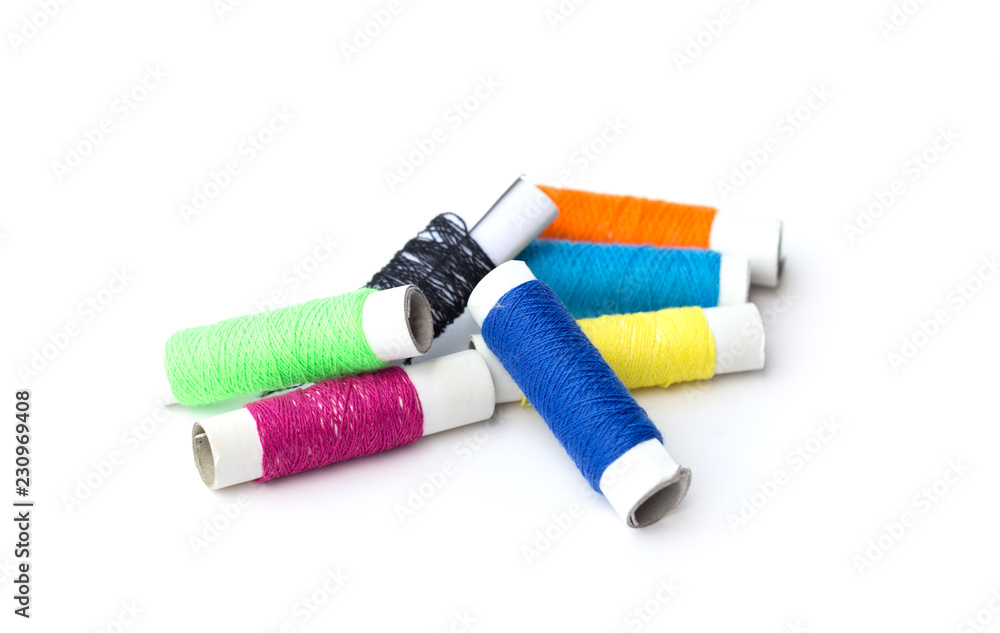 sewing accessories for needlework sewing isolated on white background sewing accessories for needlework sewing isolated on white background