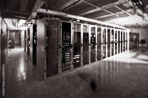 Empty server room