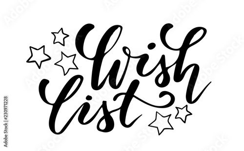 Brush calligraphy wish list