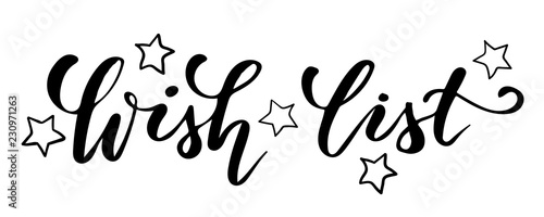 Brush calligraphy wish list