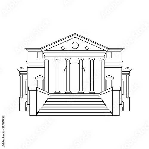 Institution line drawing