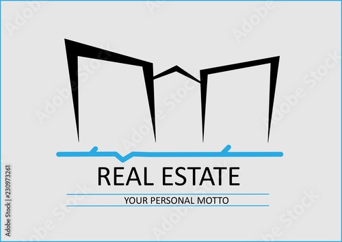Real Estate house logo icon
