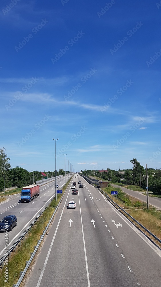 Fototapeta premium traffic on highway