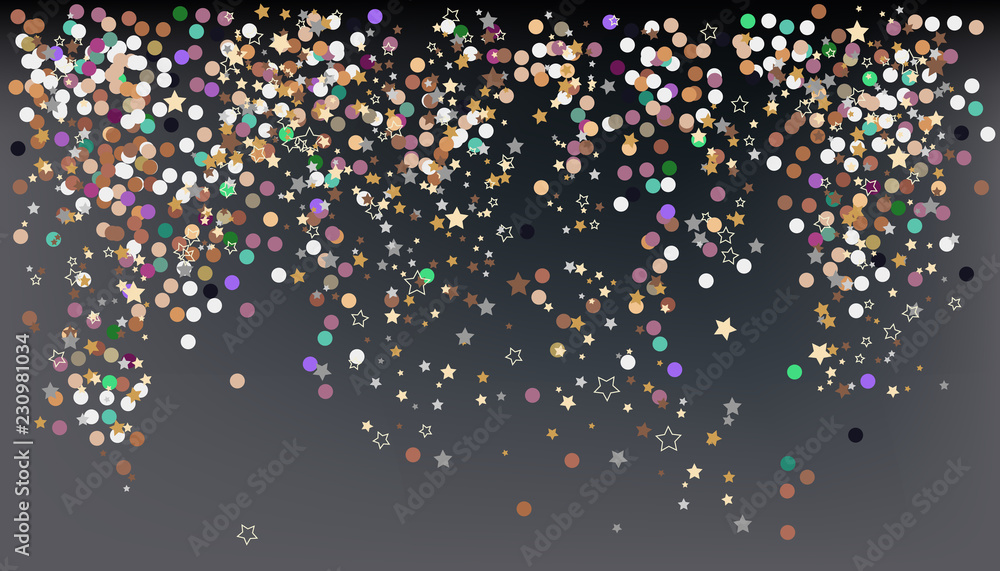 Confetti, New Year's celebration - vector background banner Confetti, New Year's celebration - vector background banner