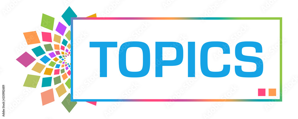 Topics Colorful Circular Box Topics Colorful Circular Box