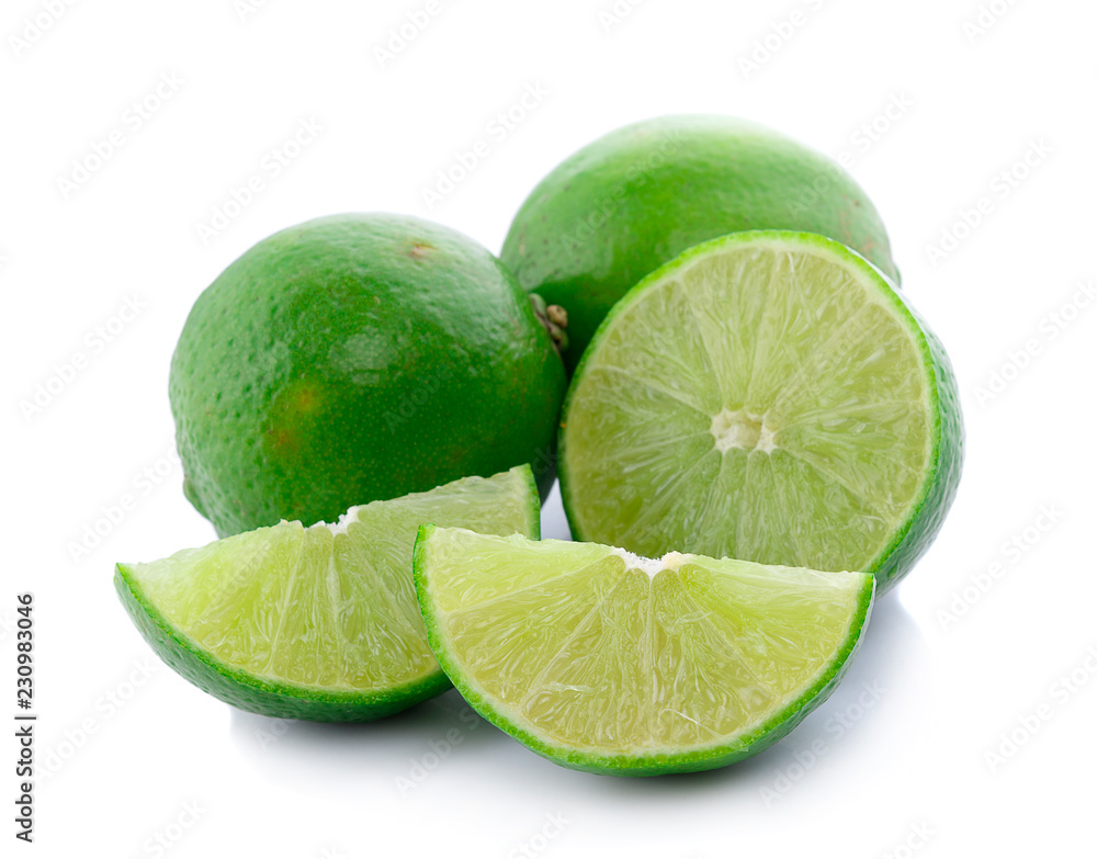 Lime isolated on white background Lime isolated on white background