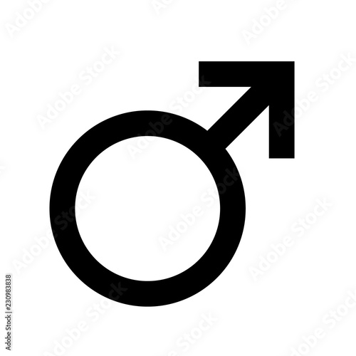 Male, man icon, logo on white background