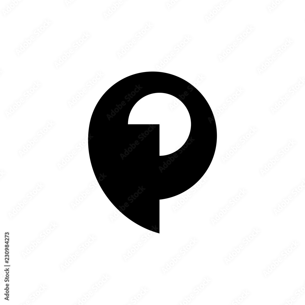 Letter P logo. Icon design. Template elements - vector sign Letter P logo. Icon design. Template elements - vector sign