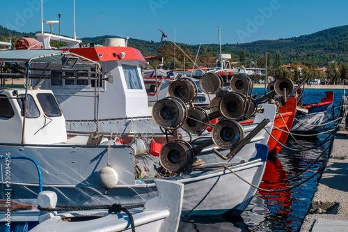 Boote im Hafen von Neos Marmaras