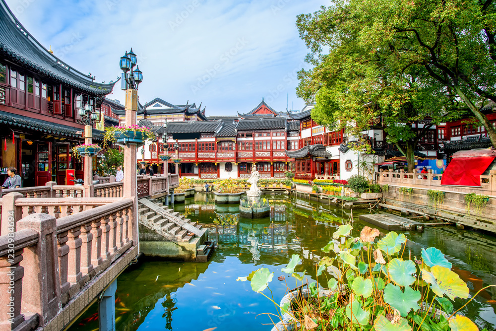 Obraz premium Shanghai Town God's Temple