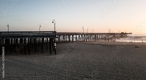 Sunset, Pier at Pismo Beach, California