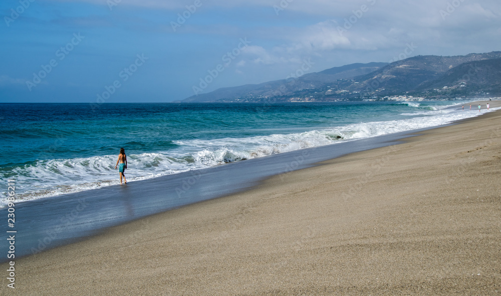 Swimmer, Westward Beach, Malibu, California