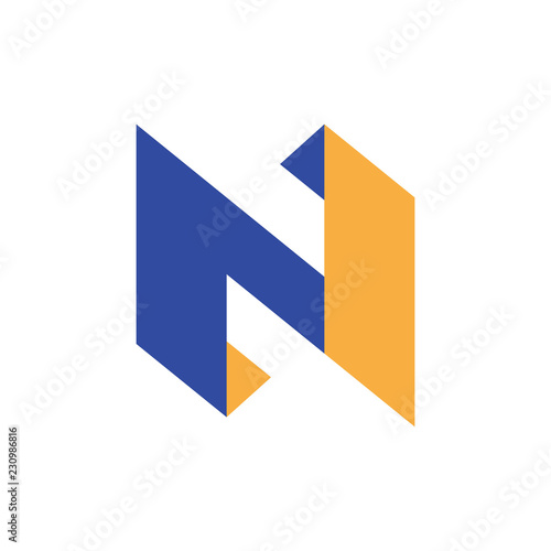 Letter N logo. Icon design. Template elements - vector sign
