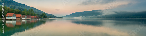 Großer Alpsee bei Immenstadt im Morgentau