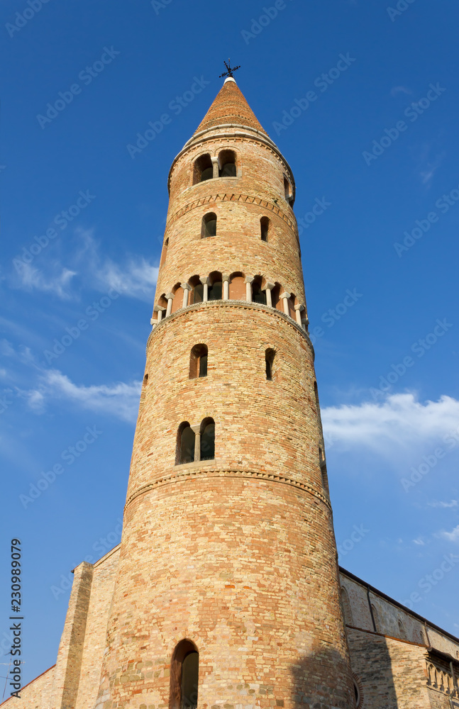 Bell Tower of the Duomo of Caorle, Italy