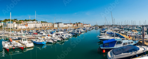 Boats in St. Peter Port Harbour, Guernsey, Channel Islands