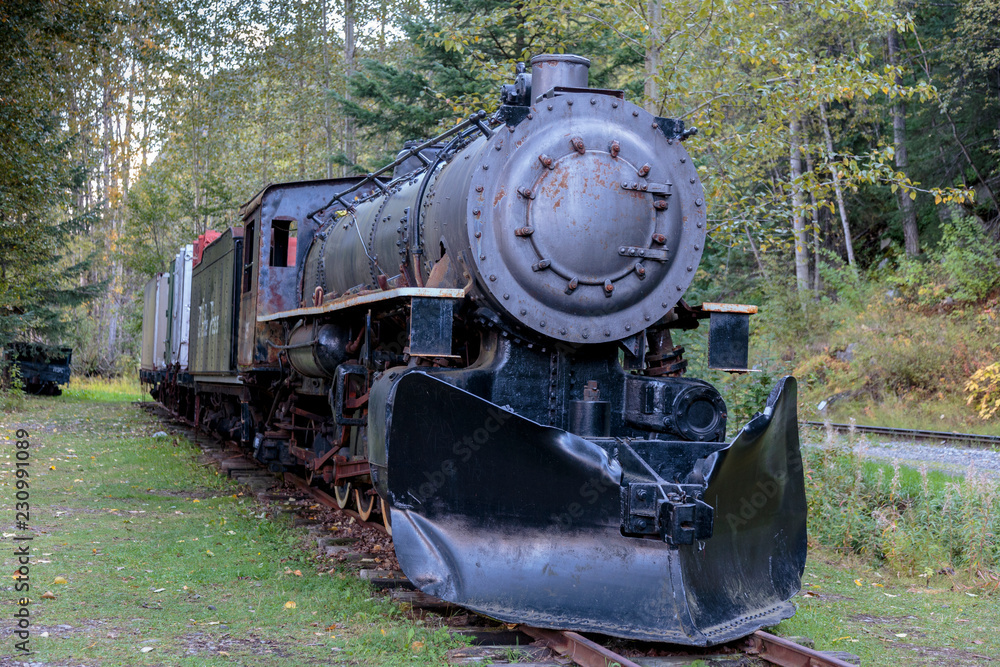 September 13 2018, Skagway Alaska. Historic white pass train of the gold rush in Skagway Alaska September 13 2018, Skagway Alaska. Historic white pass train of the gold rush in Skagway Alaska