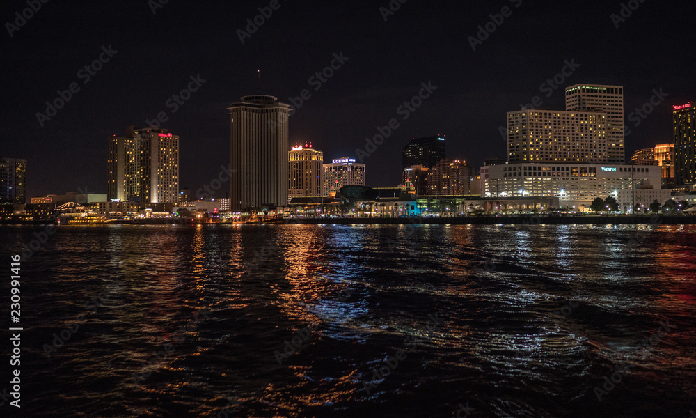 Obraz premium New Orleans Skyline at night