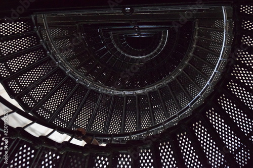 Inside steps of a lighthouse