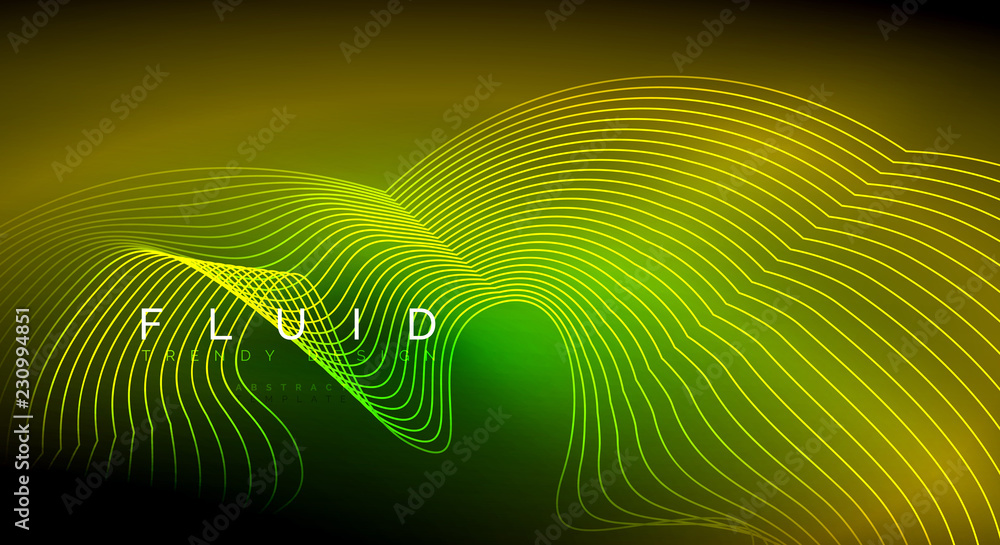 Digital flowing wave particles abstract background Digital flowing wave particles abstract background