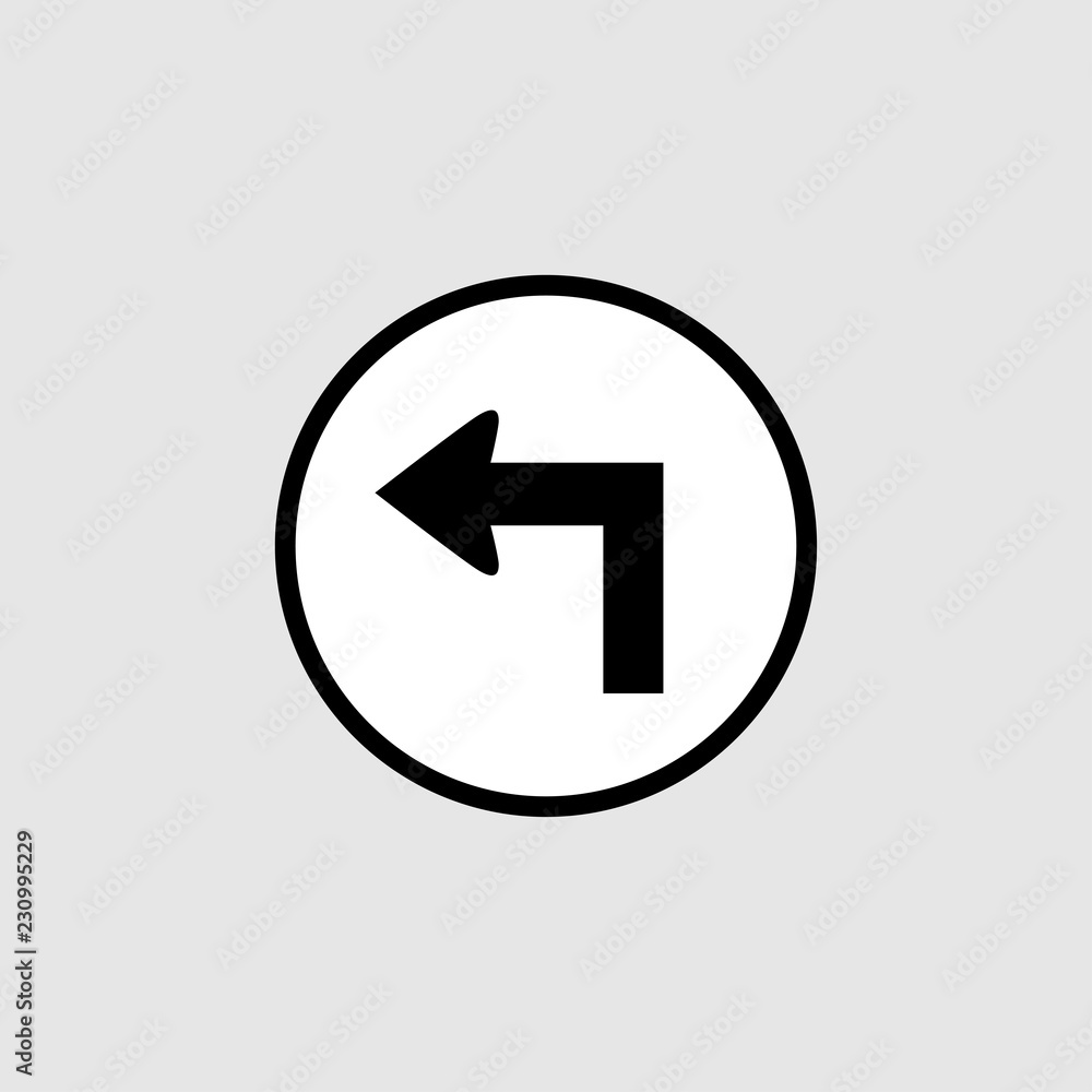Back icon vector Back icon vector