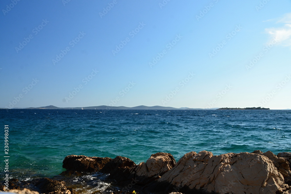 VIEW OF THE ADRIATIC SEA FROM THE CROATIAN COAST