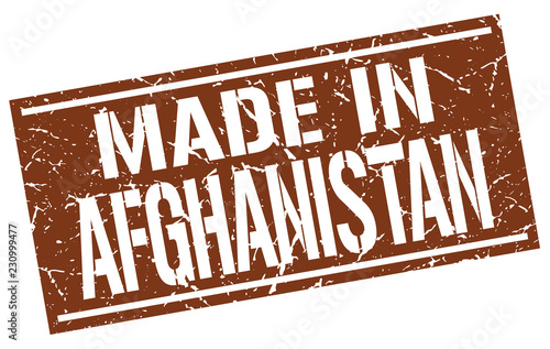 made in Afghanistan stamp