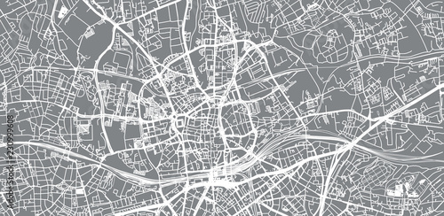 Urban vector city map of Essen  Germany
