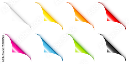 Set Of 8 Web Corners Angled Up Right