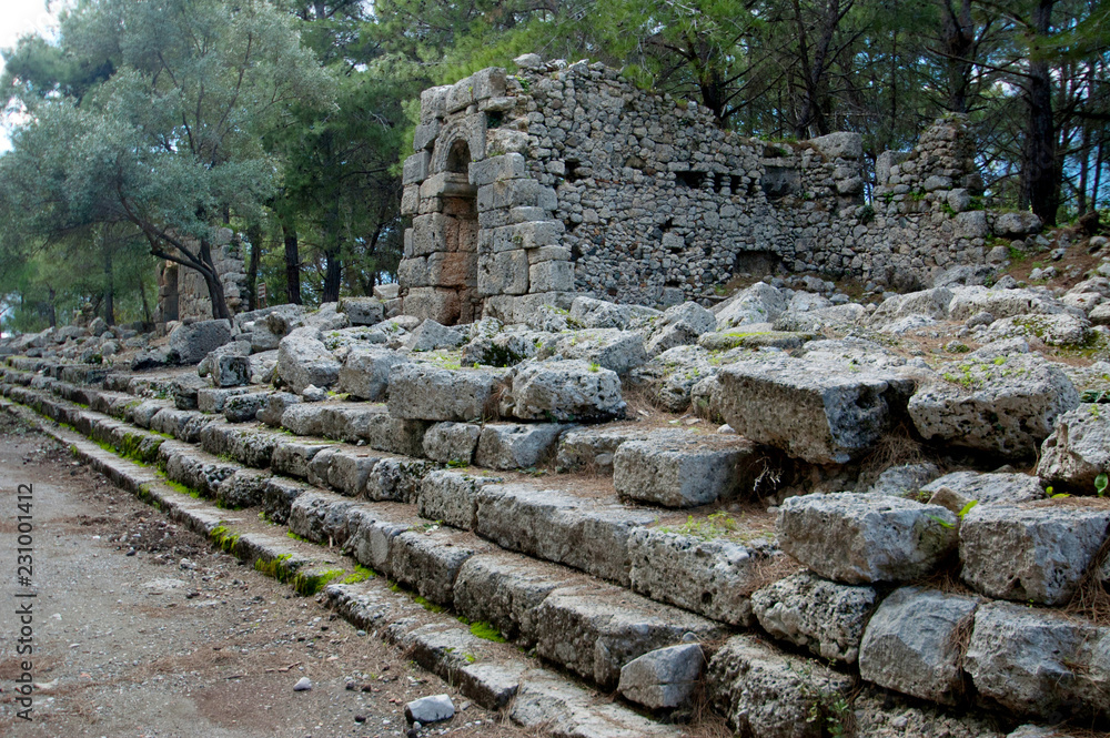 The ruins of ancient civilizations still extant