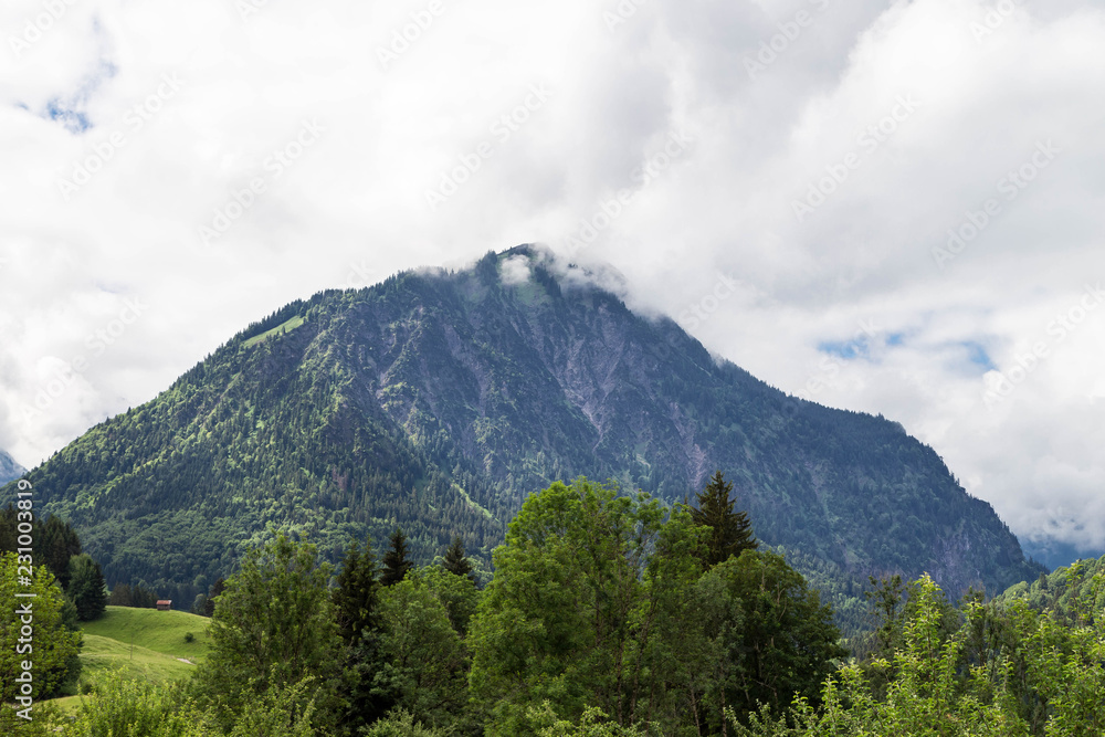 Mountainous landscape in the Allgau. Bavaria. Germany. Mountainous landscape in the Allgau. Bavaria. Germany.