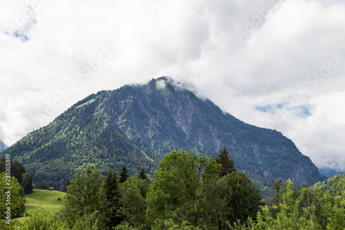Mountainous landscape in the Allgau. Bavaria. Germany.