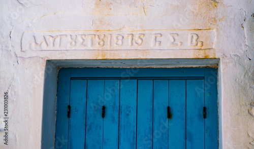 Signage, Chorio, Kimolos, Greece photo