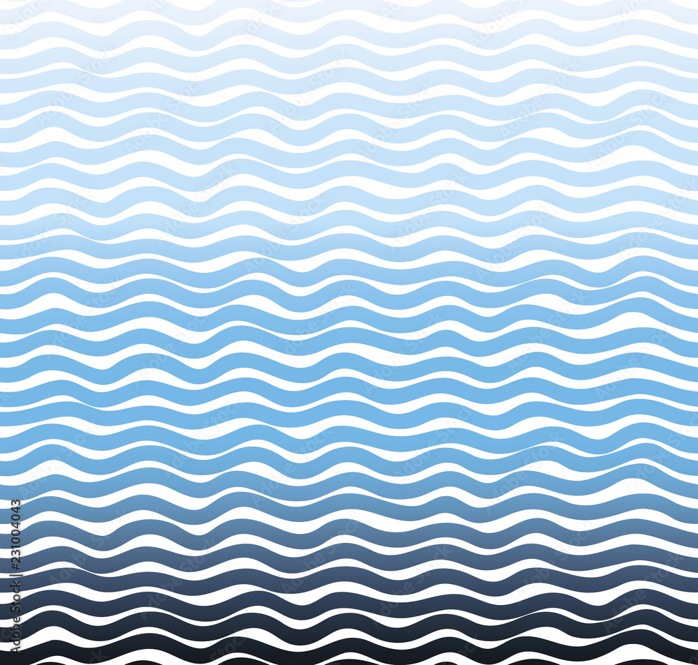 Wavy horizontal lines seamless pattern. Shades of sea texture. Vector illustration. Wavy horizontal lines seamless pattern. Shades of sea texture. Vector illustration.