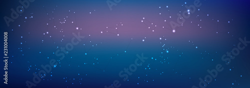 Vector background constellations. Starry night sky Illustration.